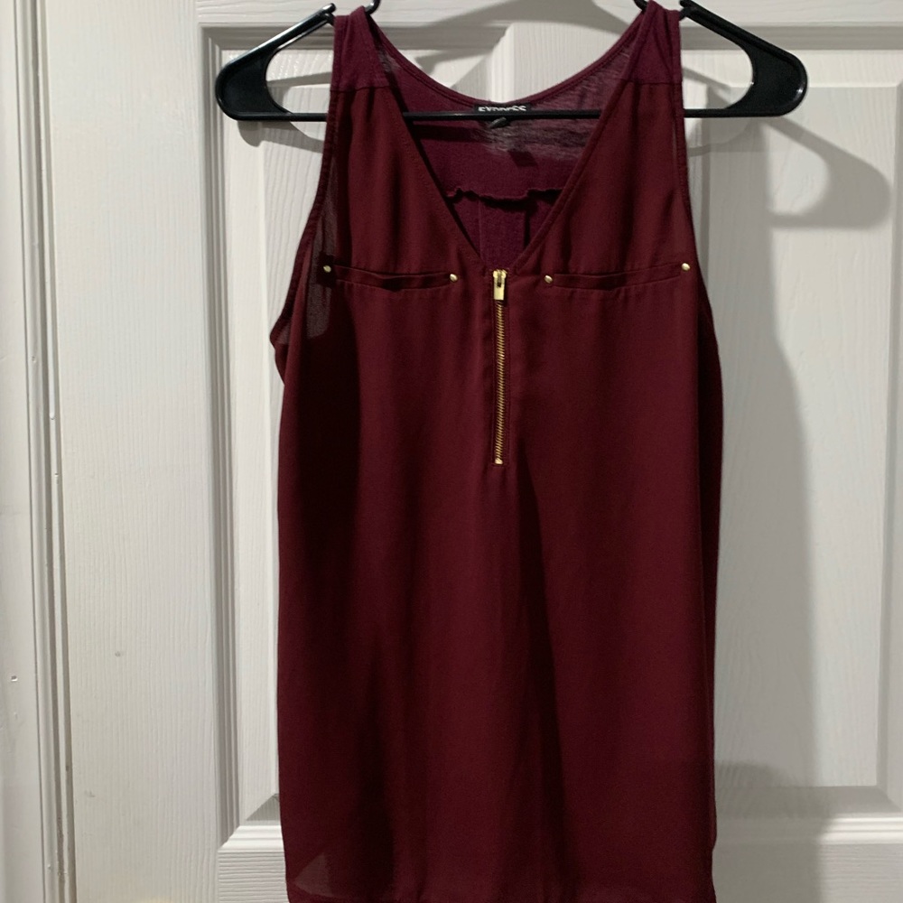 Express Women’s Burgundy Tank Top